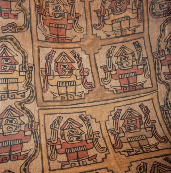 Textil De Gasa Pintado A Mano - Imagen 2